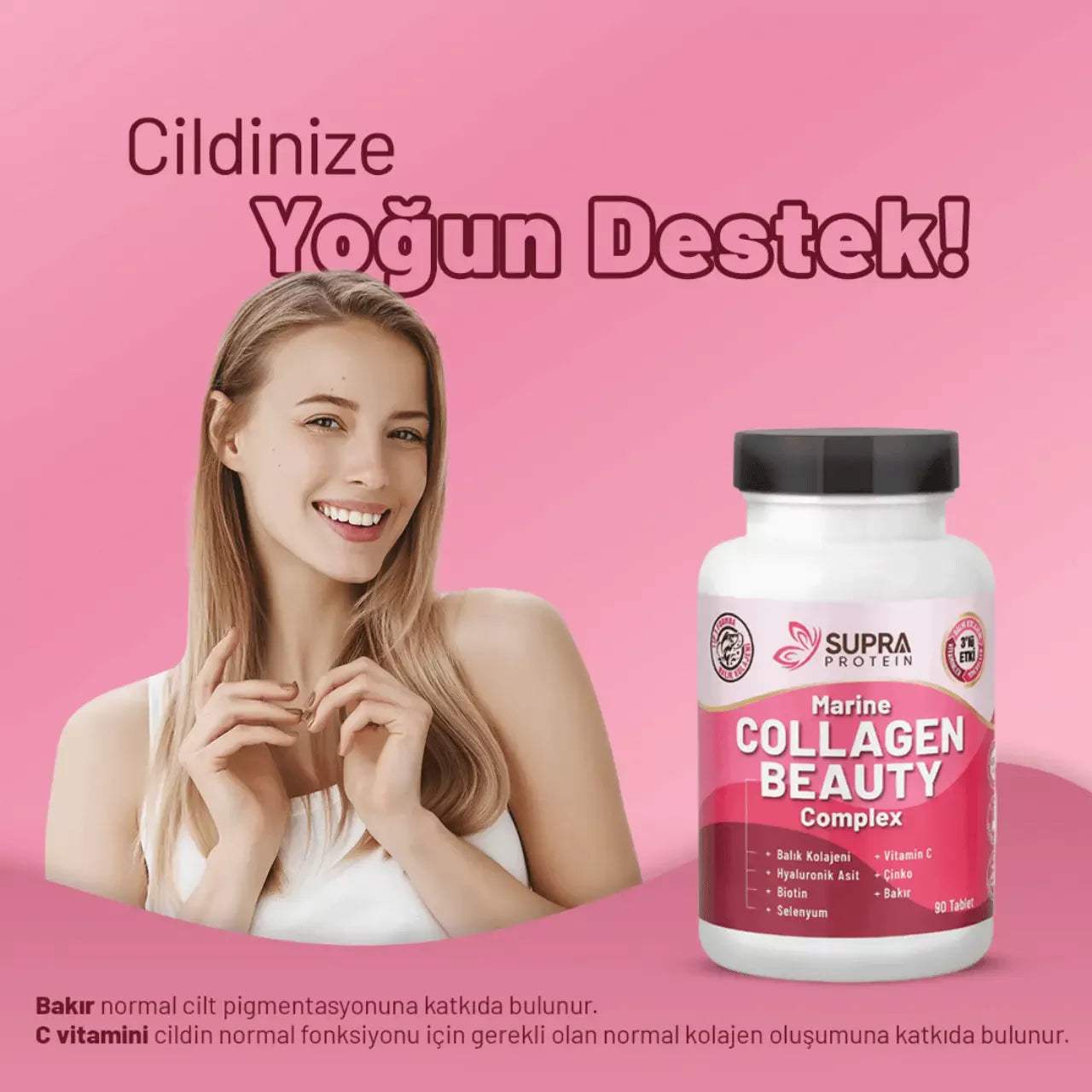 Collagen Beauty Complex (90 Tablet) - Supra Protein