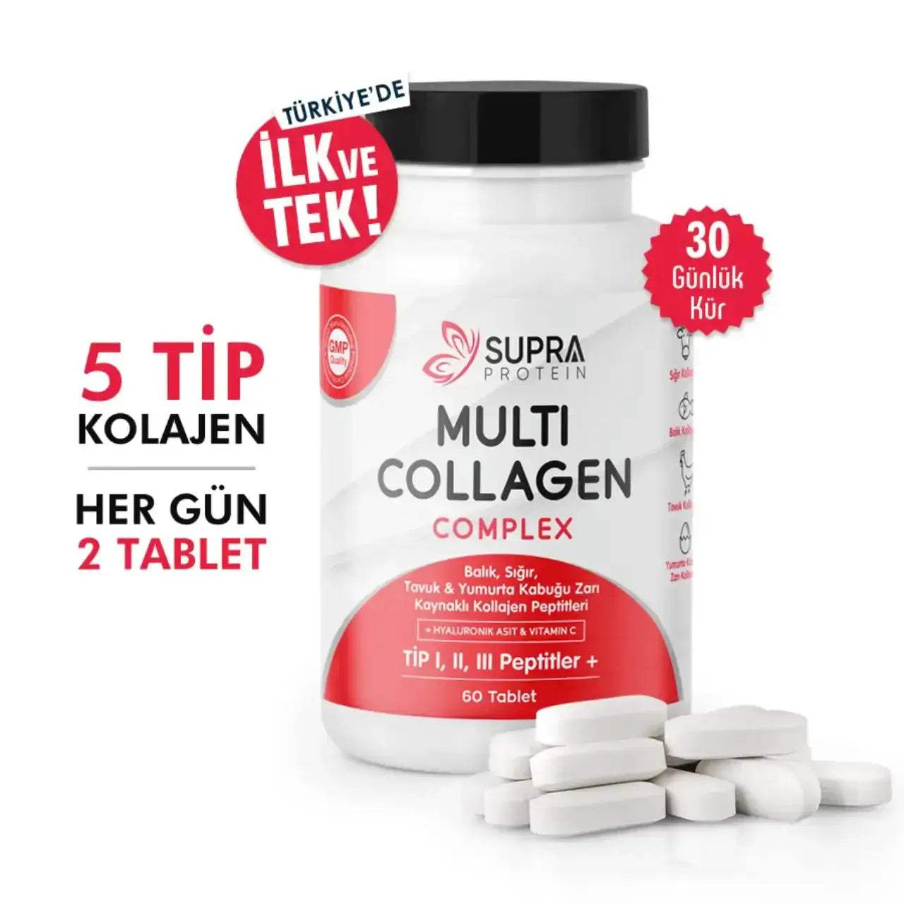 Multi Collagen Complex ( Tablet Form) - Supra Protein