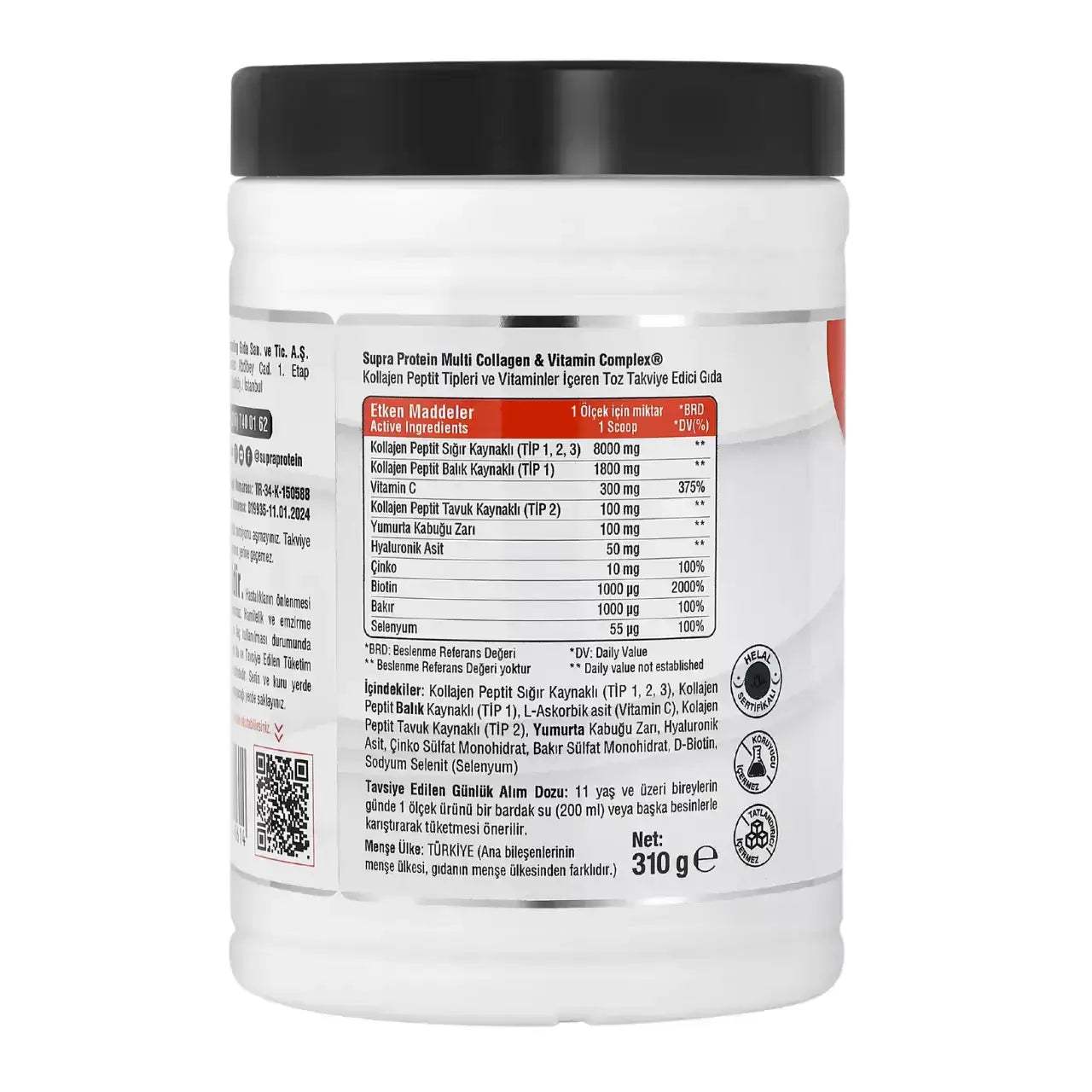 Multi Collagen Vitamin Complex ( Toz Form) - Supra Protein