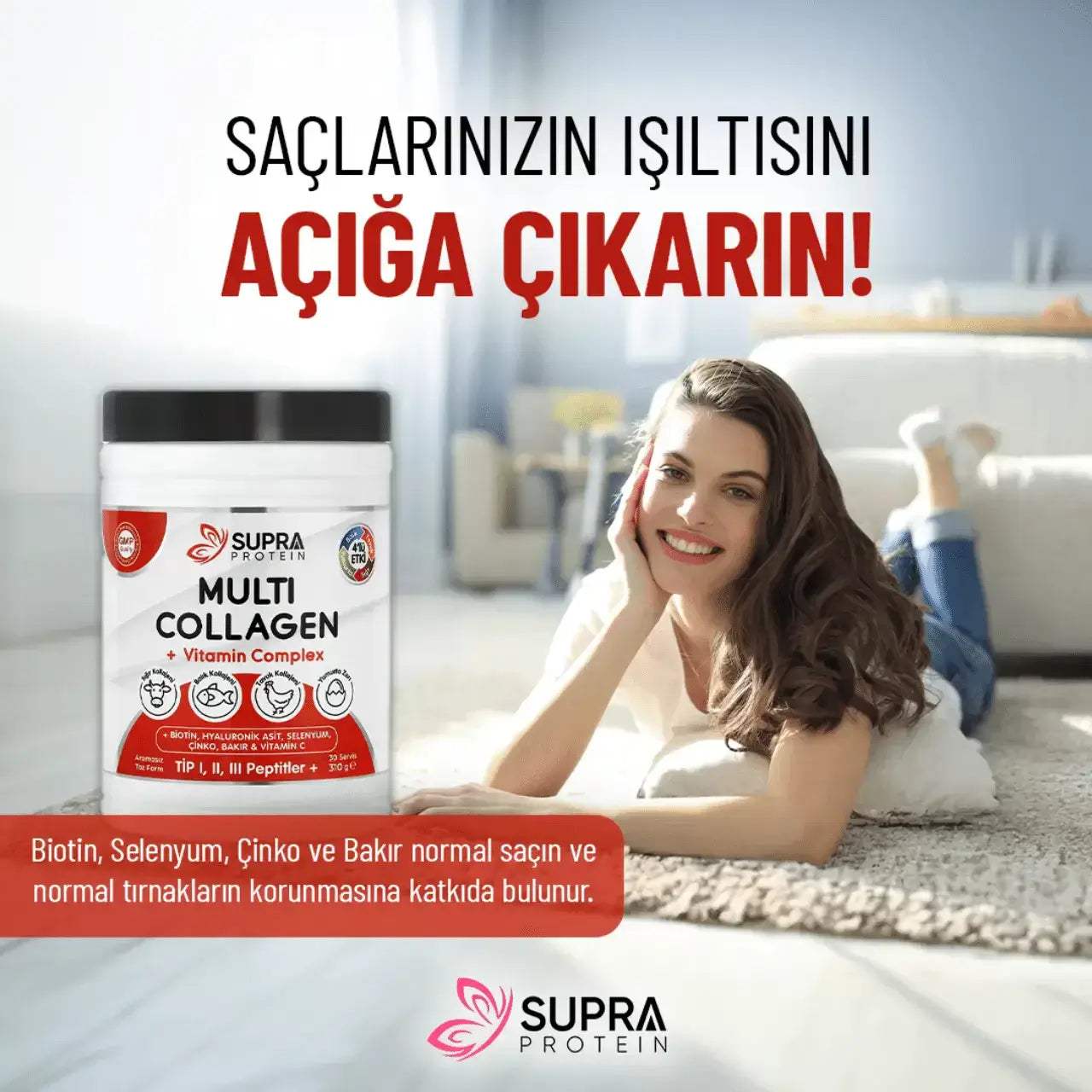 Multi Collagen Vitamin Complex ( Toz Form) - Supra Protein